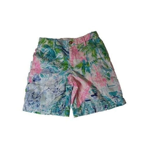 Lilly Pulitzer Other - Boys Lilly Pulitzer Beaumont Shorts Size 6 Bohemian Queen Chino Preppy
